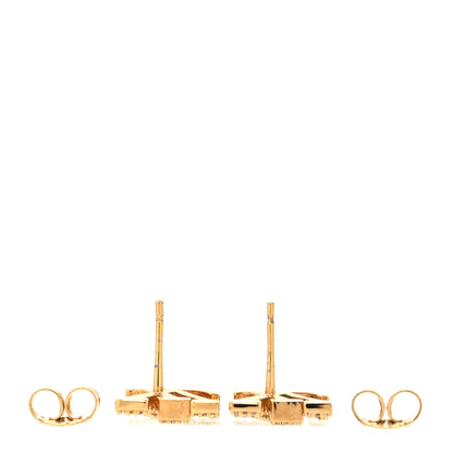 Louis Vuitton Metal Crystal LV Iconic Earrings Gold 3 of 5
