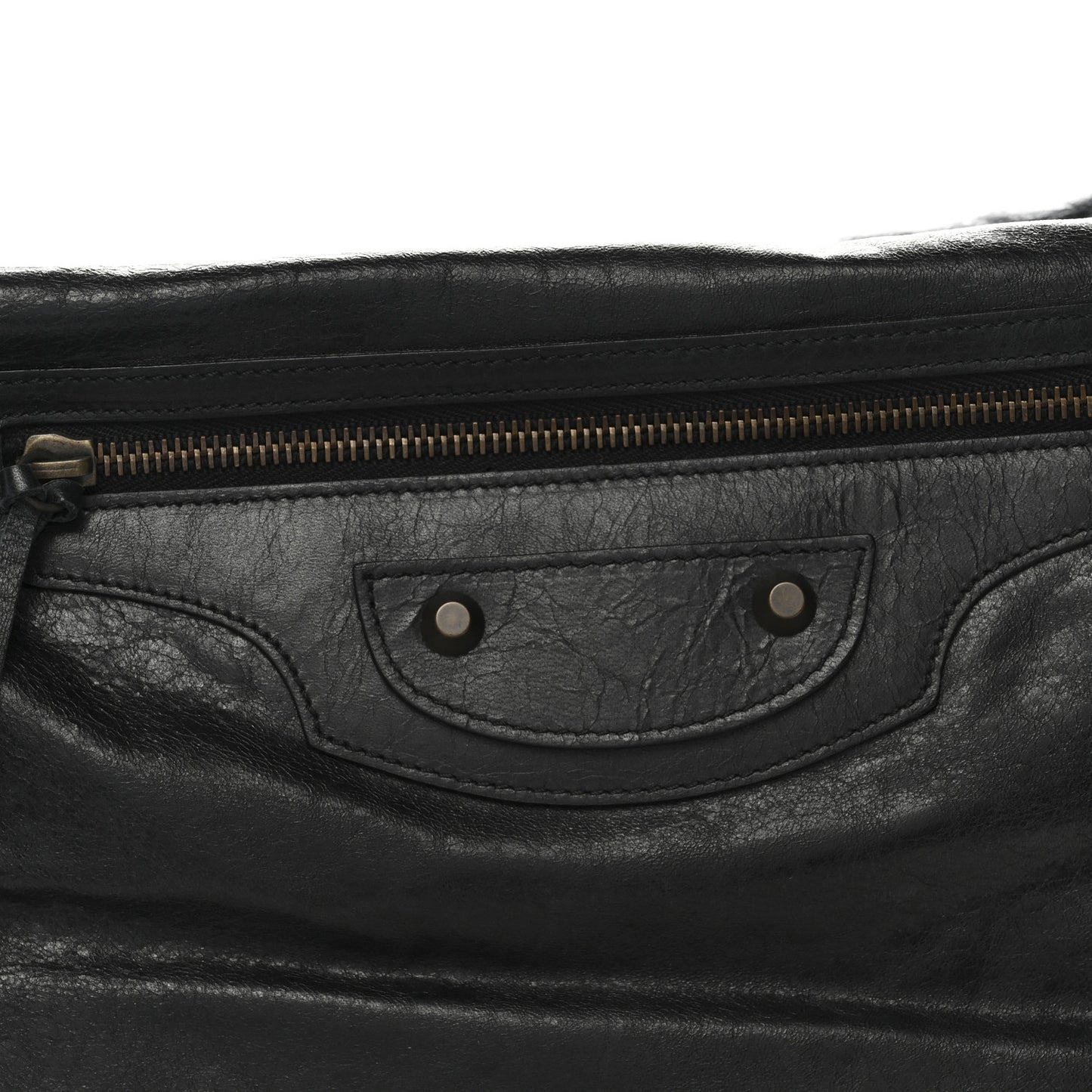 Agneau Classic Hardware Day Hobo Black