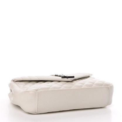 Saint Laurent Sheepskin Medium Tri-Quilt College Monogram Satchel Porcellana 4 of 12
