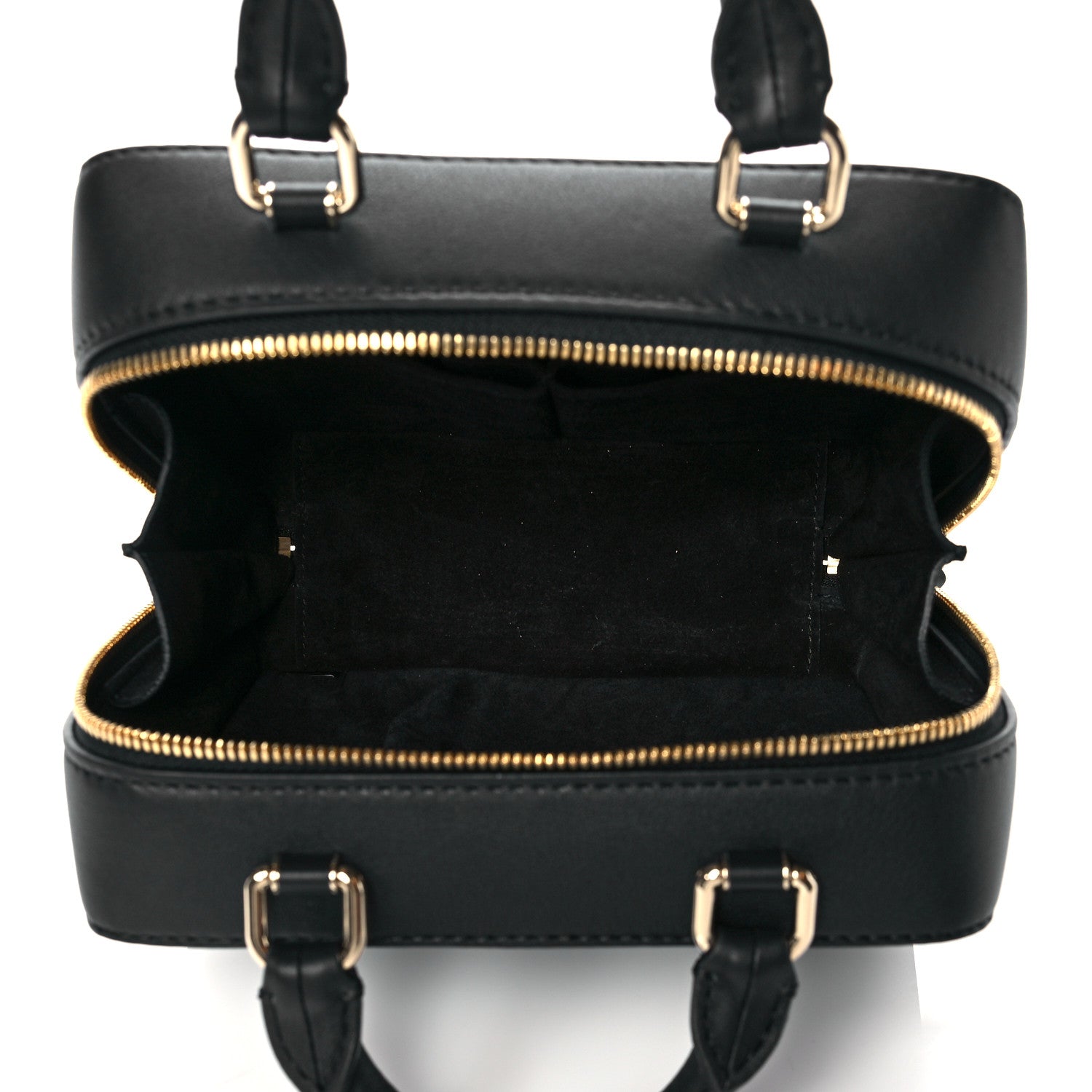 Chanel Calfskin Quilted Travel Kit Vanity Case Black 4 of 10