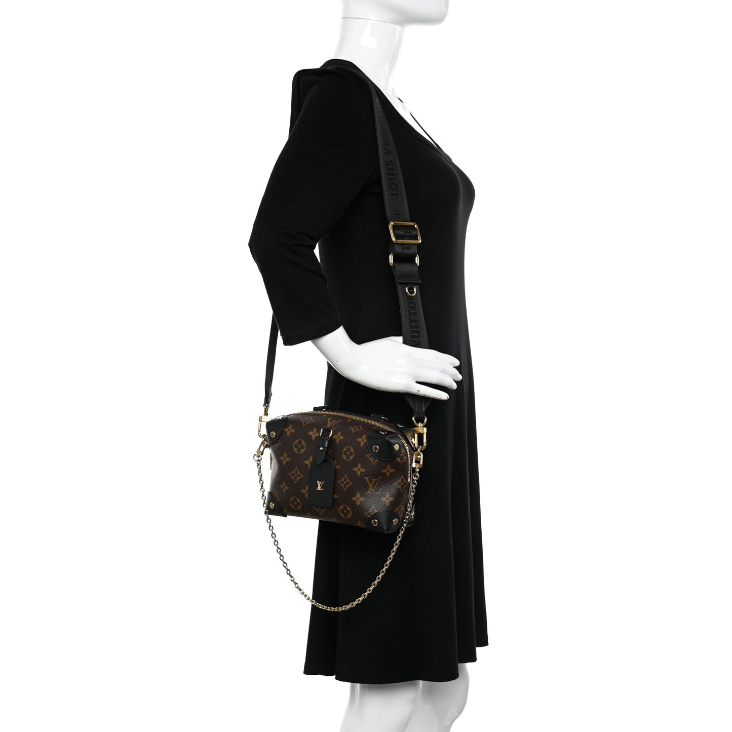 Monogram Petite Malle Souple Black