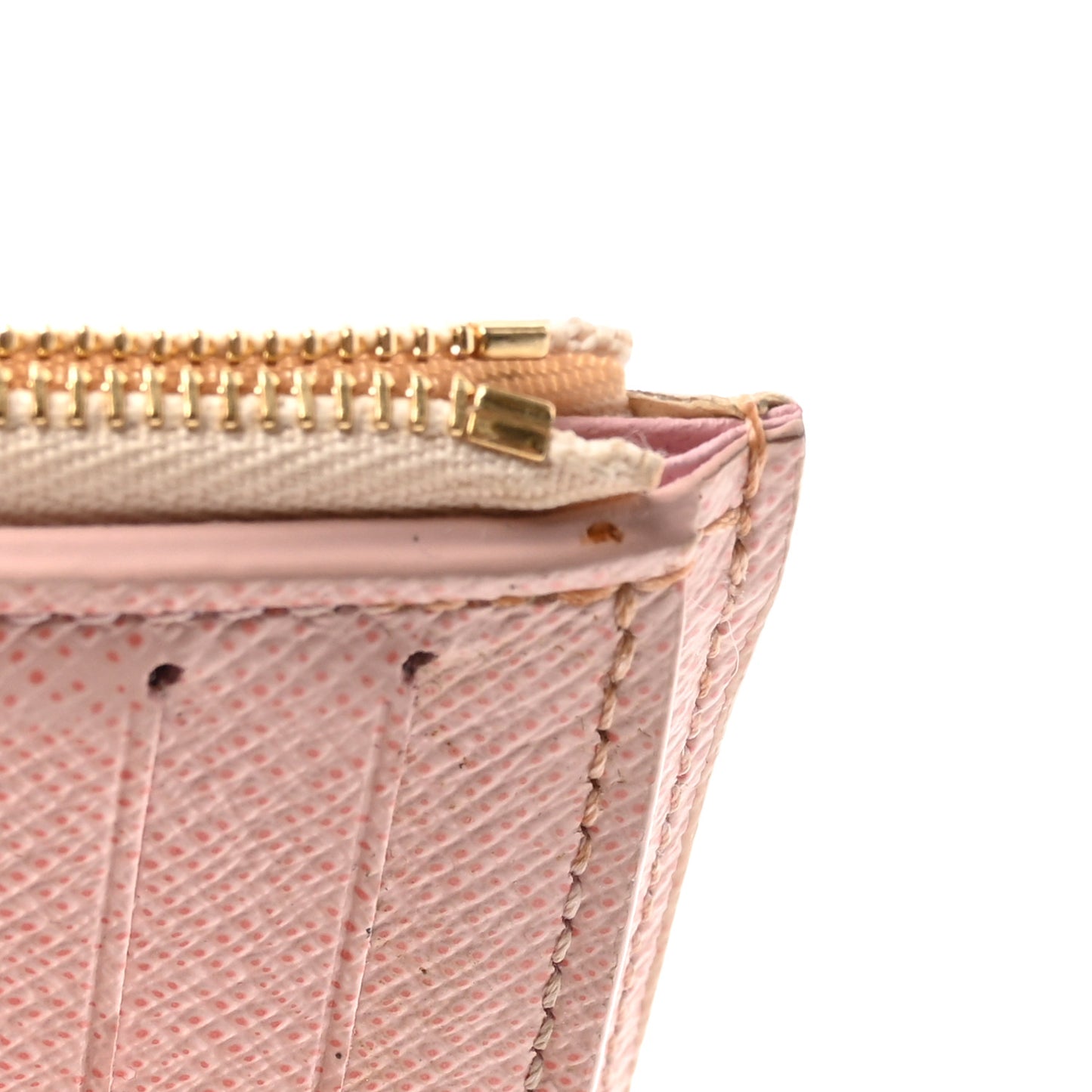 Damier Azur Victorine Wallet Rose Ballerine
