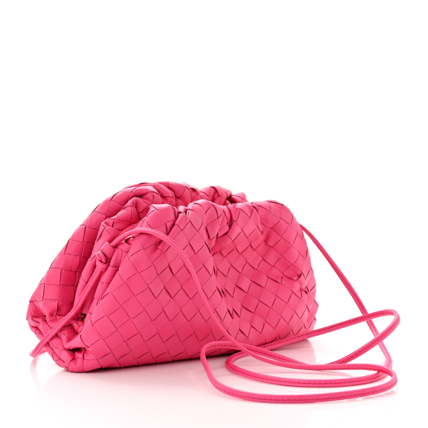 Bottega Veneta Nappa Intrecciato The Mini Pouch Rosa Shock 3 of 11