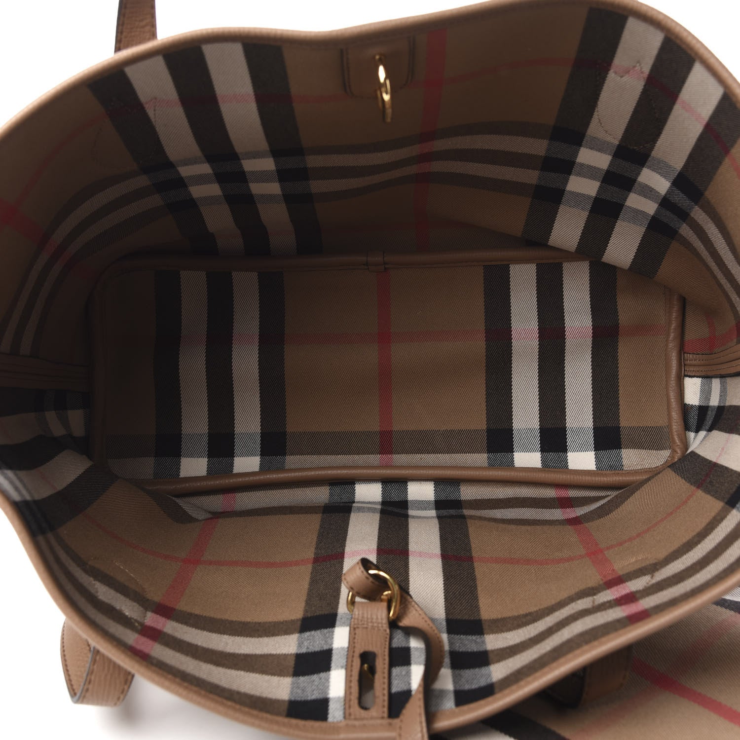 Burberry Grainy Calfskin Medium Honeybrook Tote Dark Sand 6 of 9