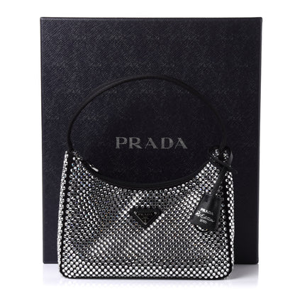 Prada Satin Crystal Mini Re-Edition 2000 Bag Cristal 11 of 11