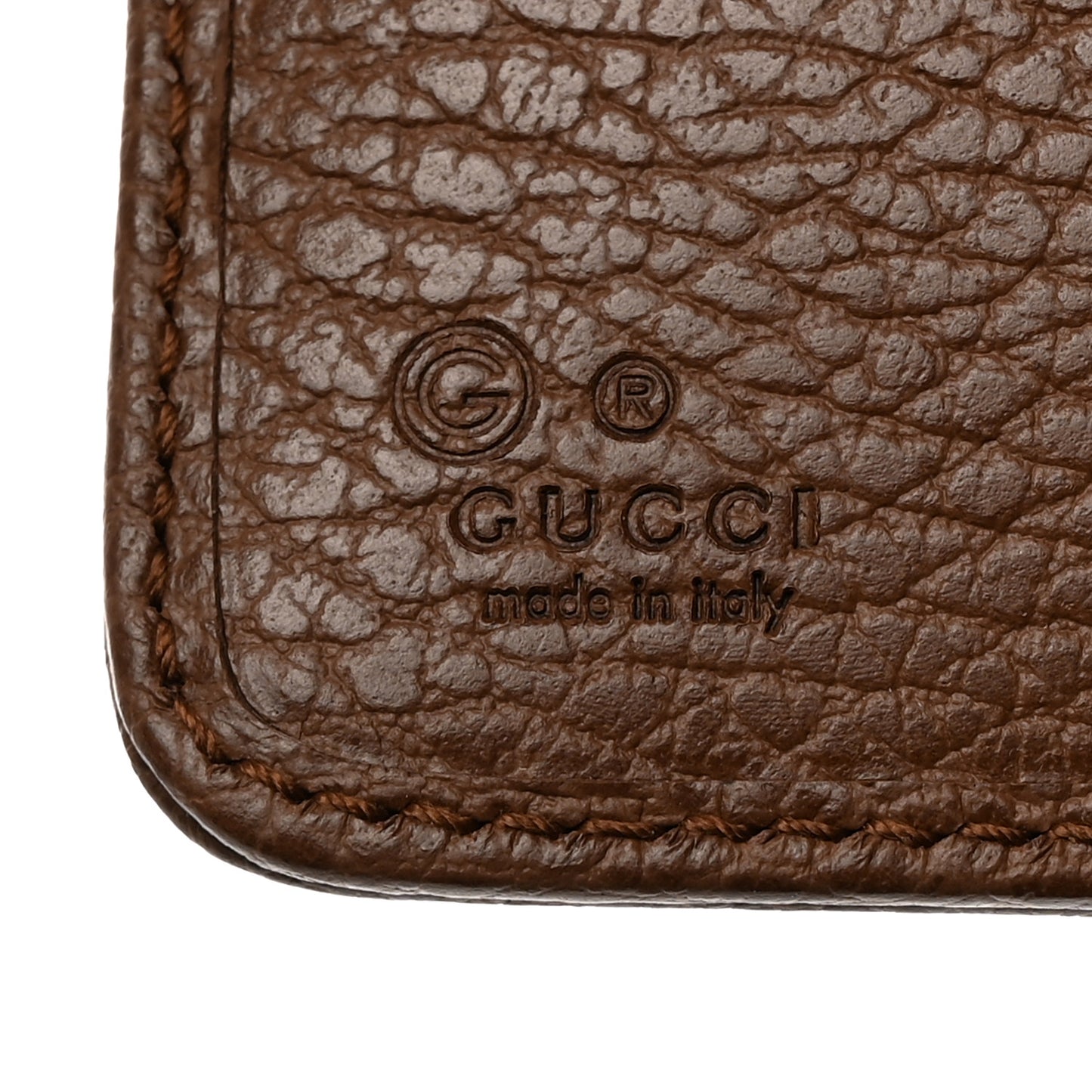 Monogram Dollar Calfskin Zip Around French Wallet Beige Ebony Tabacco