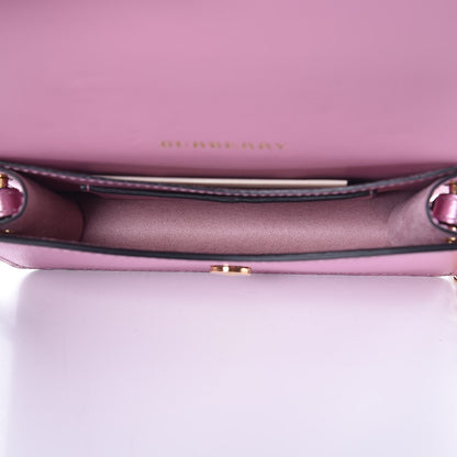 Burberry Metallic Grainy Calfskin Mini Buckle Bag Pale Orchid 6 of 8