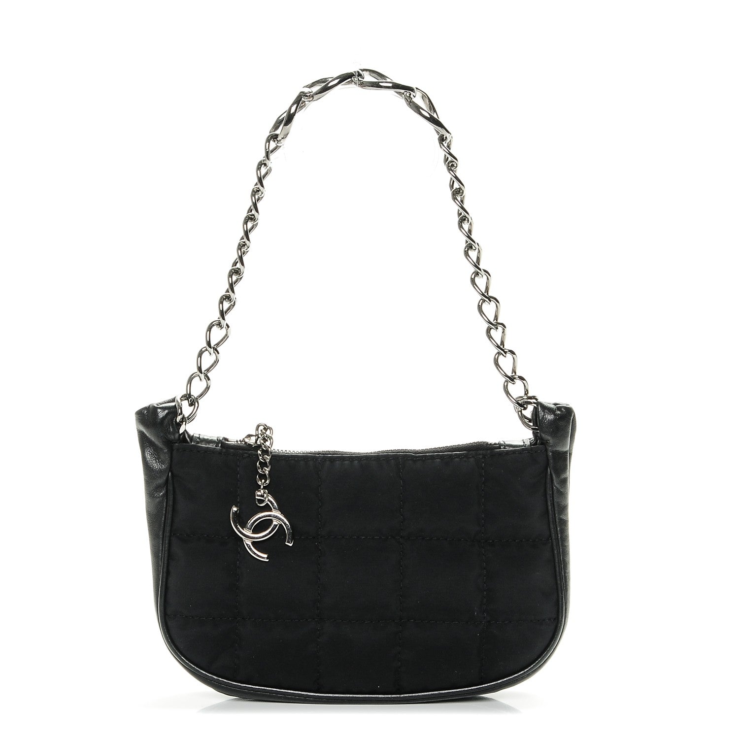 Chanel Nylon Quilted Pochette Black 1 of 7