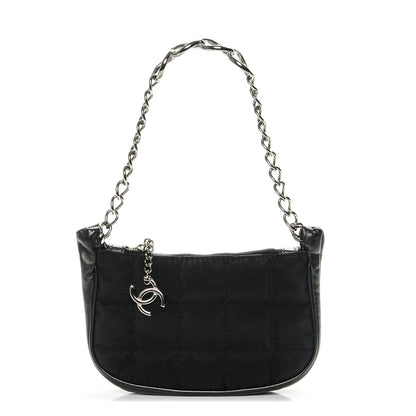 Chanel Nylon Quilted Pochette Black 1 of 7