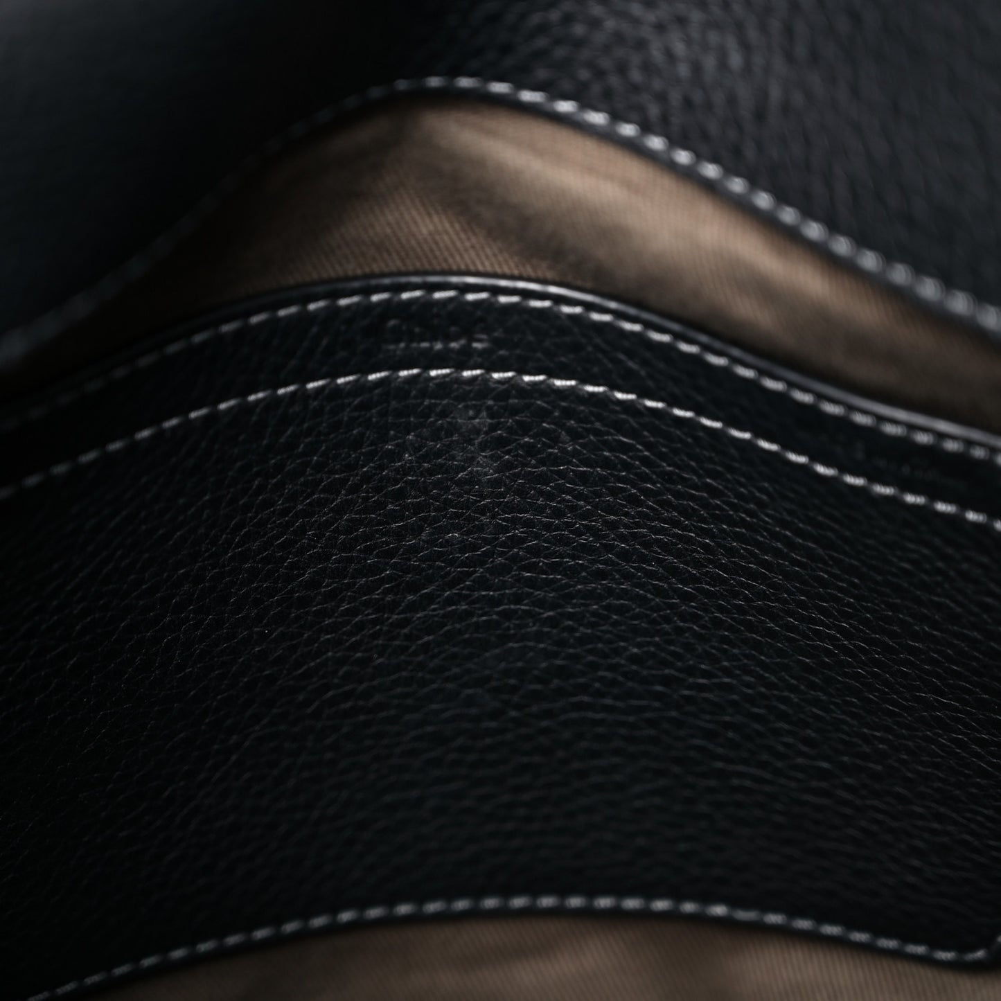 Calfskin Medium Marcie Round Crossbody Bag Black