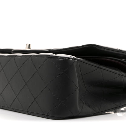 Chanel Lambskin Quilted Medium Double Flap Black 10 of 11