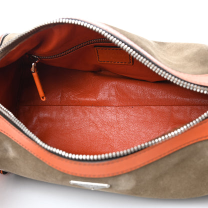 Prada Scamosciato Suede Shoulder Bag Militare Orange 5 of 14