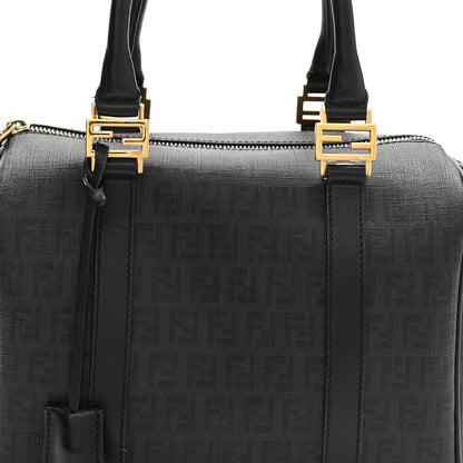 Fendi Zucchino Spalmati Vitello Small Boston Black 8 of 11