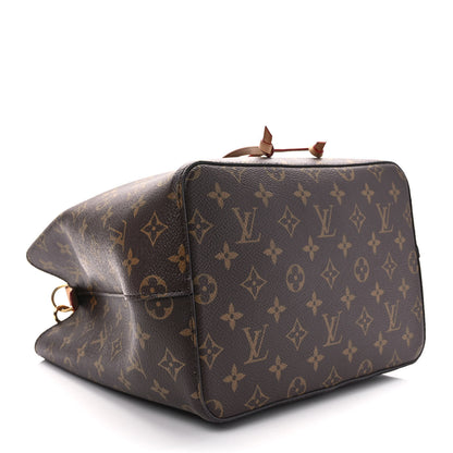 Louis Vuitton Monogram Braided Neonoe MM Peach Cream 4 of 9