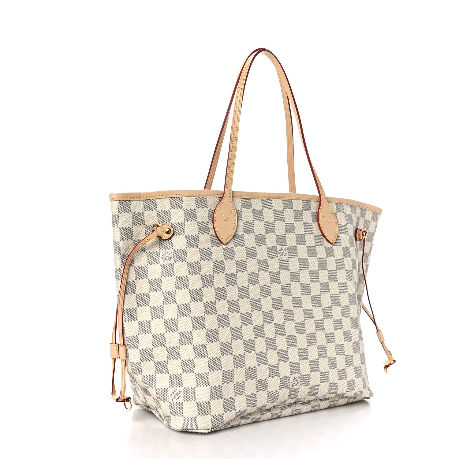 Louis Vuitton Damier Azur Neo Neverfull MM Rose Ballerine 4 of 9
