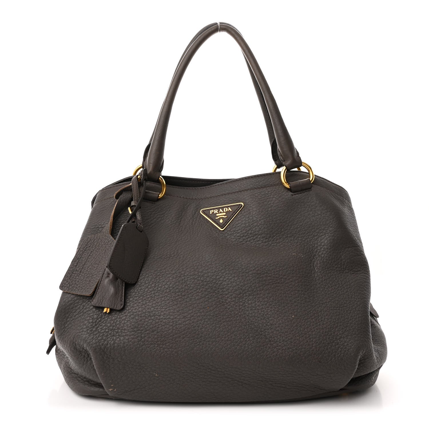 Prada Cervo Deerskin Tote Grigio 1 of 11