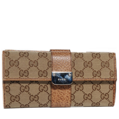 Gucci Monogram GG Continental Wallet Natural 1 of 8