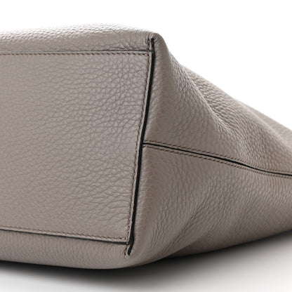 Valentino Garavani Grained Calfskin Small Rockstud Shoulder Tote Dove Gray 9 of 9