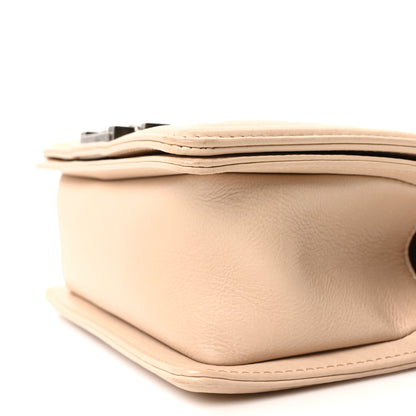 Chanel Calfskin Double Stitch Small Boy Flap Beige 10 of 11