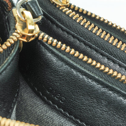 Celine Lambskin Large Trio Crossbody Bag Black 8 of 8