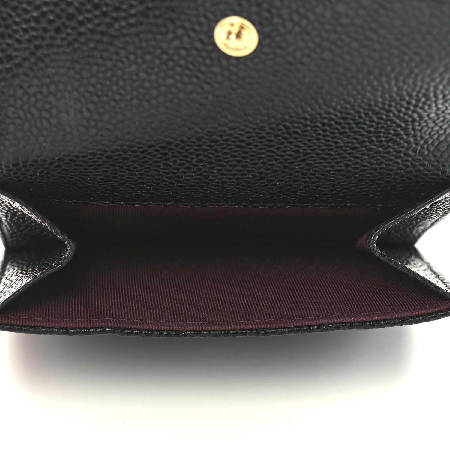 Chanel Caviar Quilted Compact French Flap Wallet Black 5 of 15