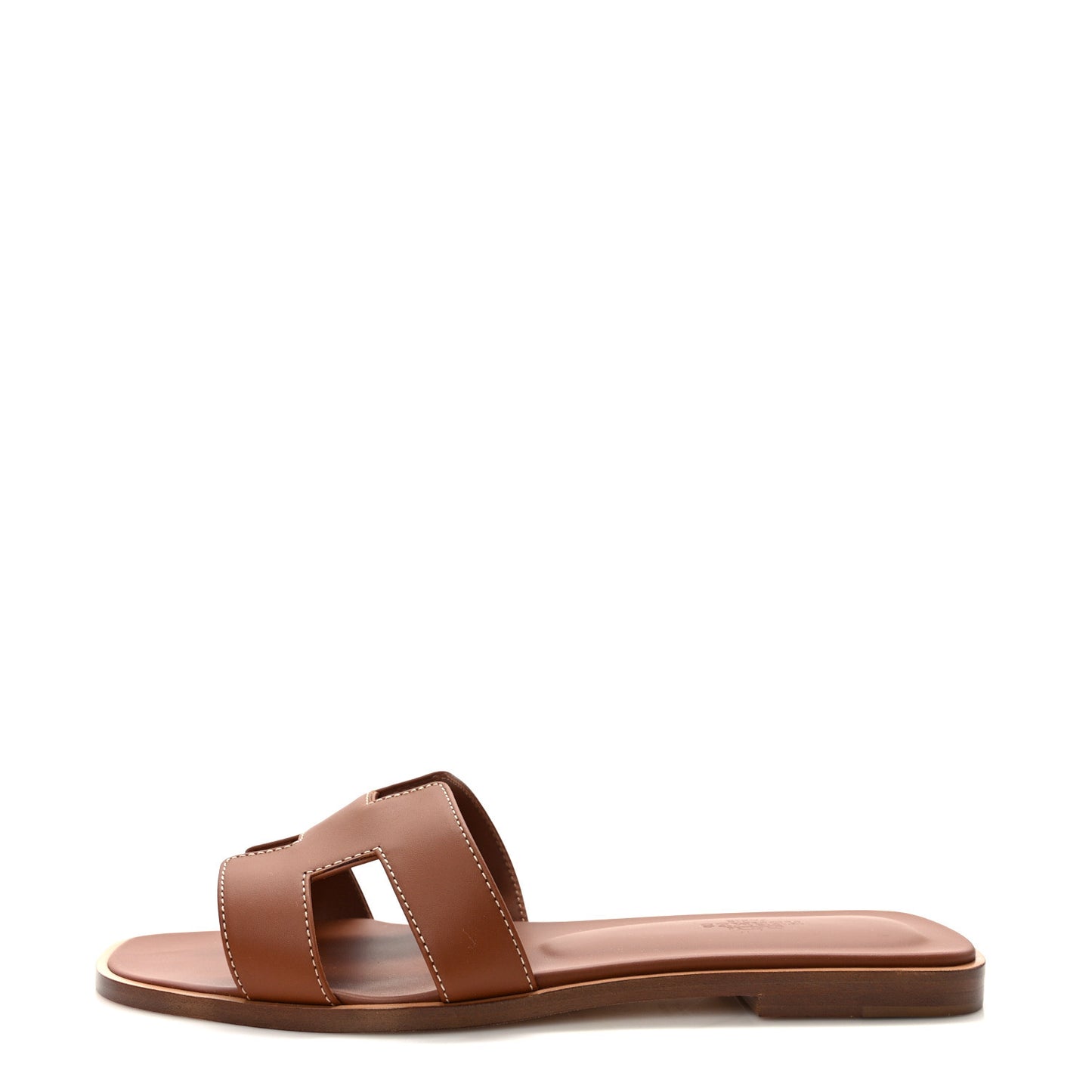 Box Calfskin Oran Sandals 39 Gold