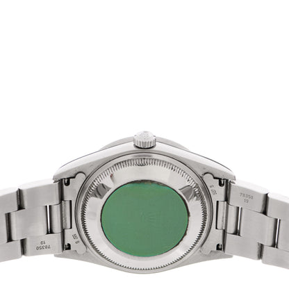 Rolex Stainless Steel 34mm Oyster Perpetual Date Watch Silver 15210 4 of 5