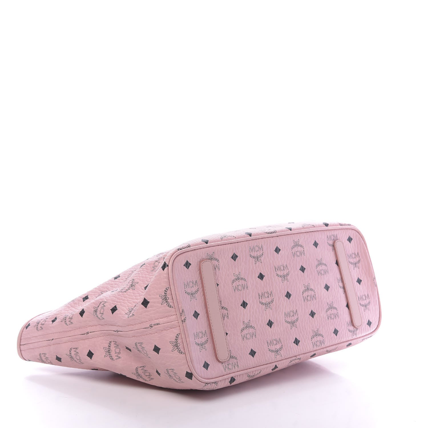 MCM Visetos Medium Anya Shopper Tote Light Pink 4 of 10