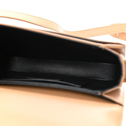 Saint Laurent Box Calfskin Monogram Medium Solferino Satchel Natural Tan 5 of 10