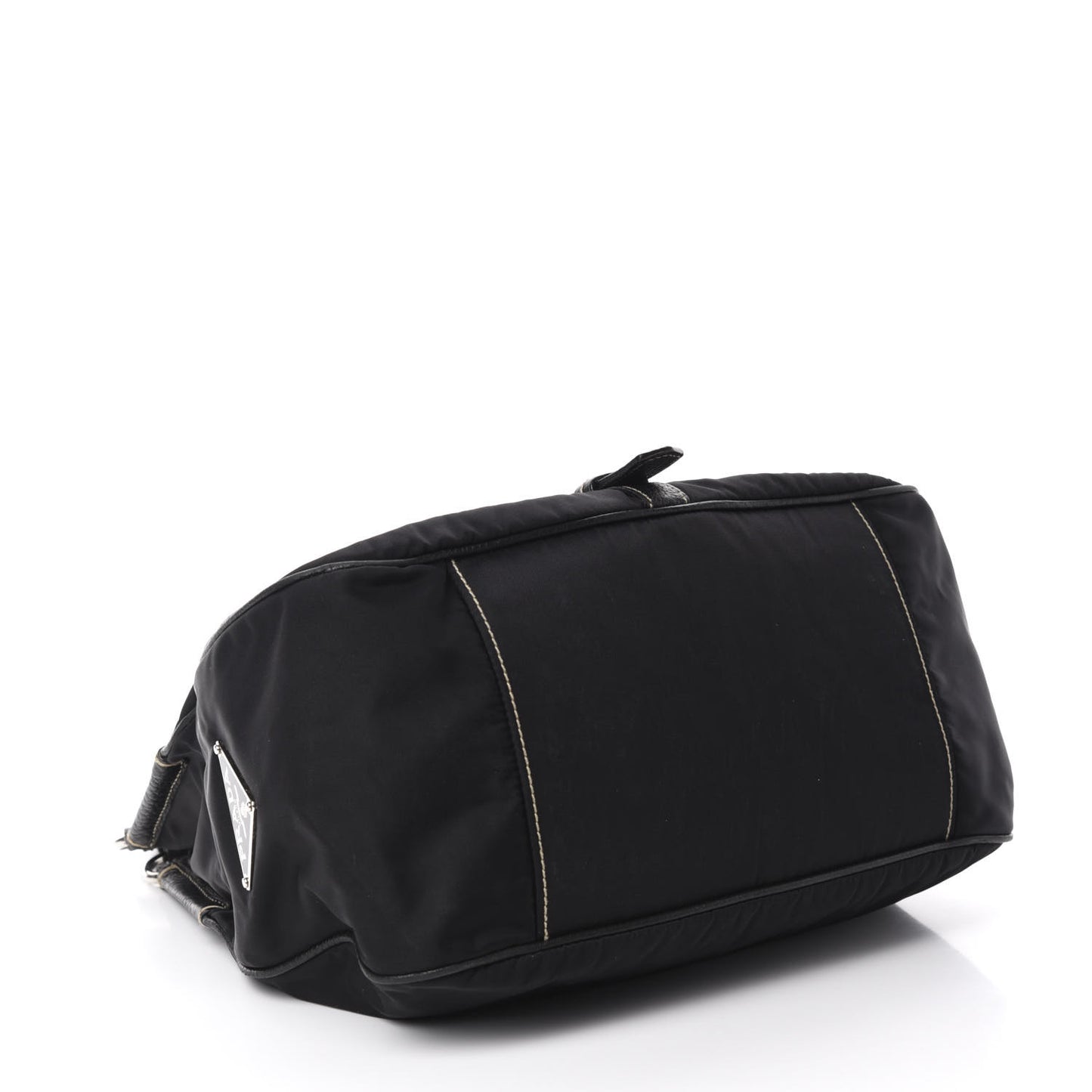 Tessuto Nylon Vitello Daino Hobo Black