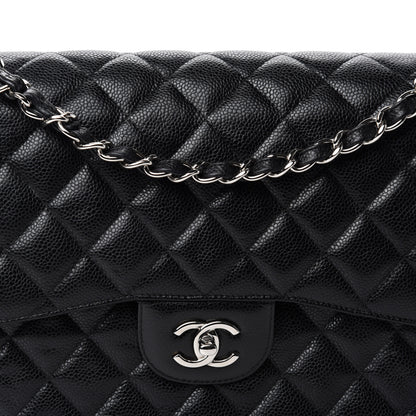 Chanel Caviar Quilted Jumbo Double Flap Black 10 of 10