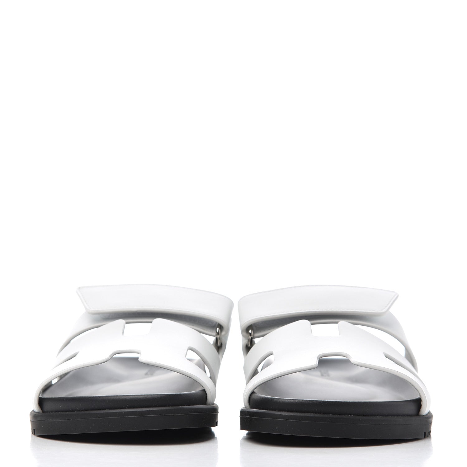Hermes Calfskin Womens Chypre Sandals 36 White 2 of 9