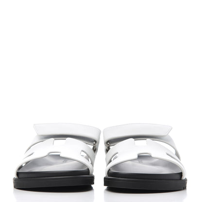 Hermes Calfskin Womens Chypre Sandals 36 White 2 of 9