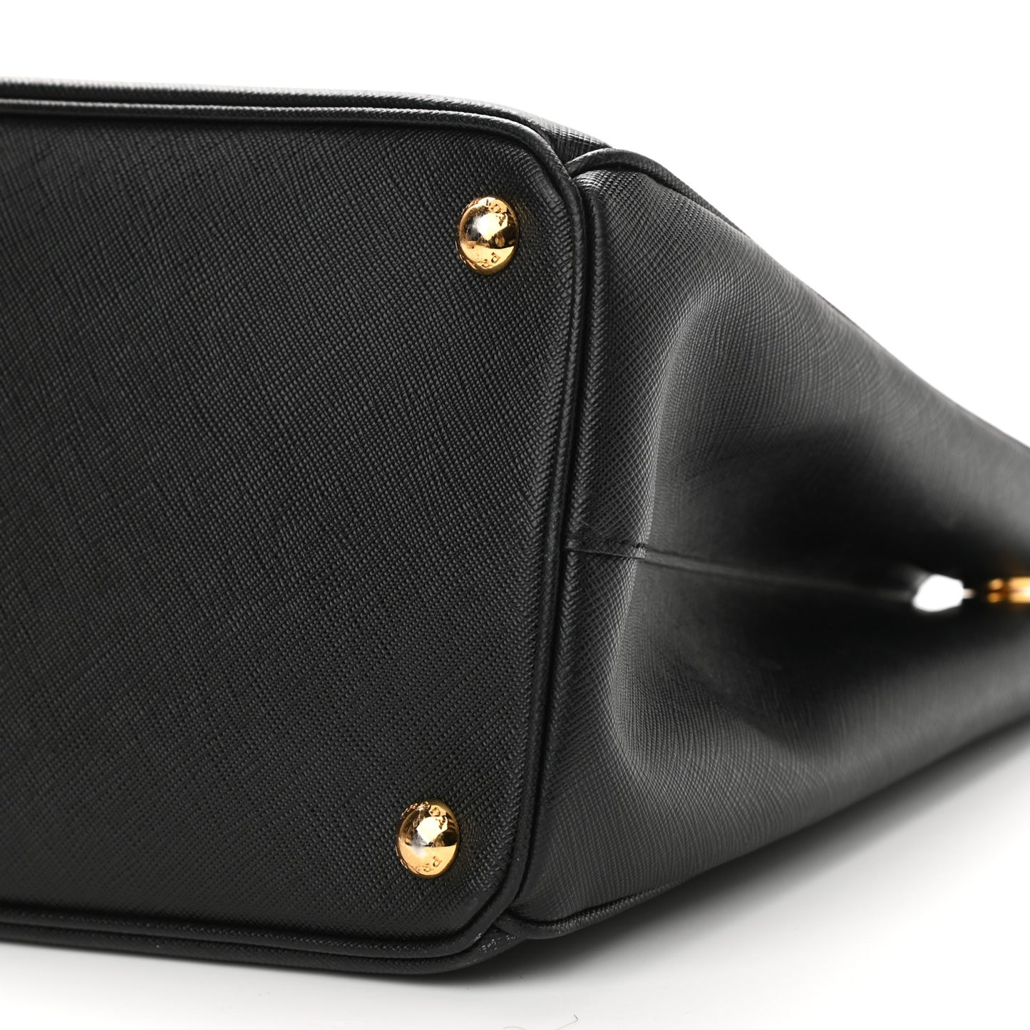 Saffiano Lux Large Galleria Double Zip Tote Black