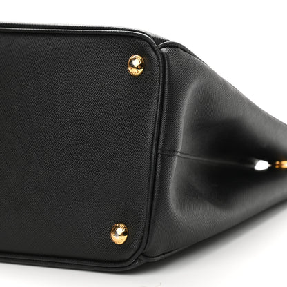 Prada Saffiano Lux Large Galleria Double Zip Tote Black 10 of 19