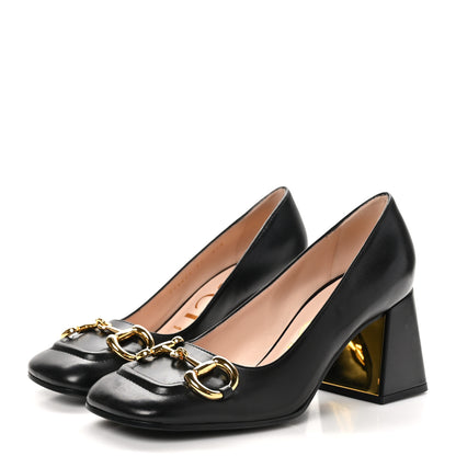 Gucci Malaga Kid Horsebit 75mm Pumps 37 Black 4 of 9