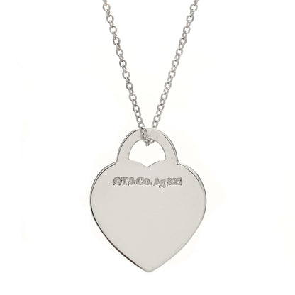 Tiffany Sterling Silver Small Return to Tiffany Heart Pendant Necklace 5 of 6