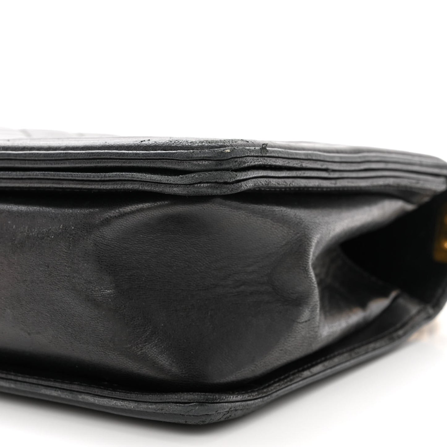Lambskin Quilted New Medium Boy Flap Black