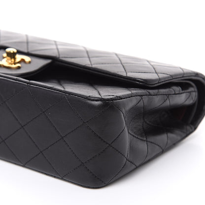 Chanel Lambskin Quilted Medium Double Flap Black 11 of 17