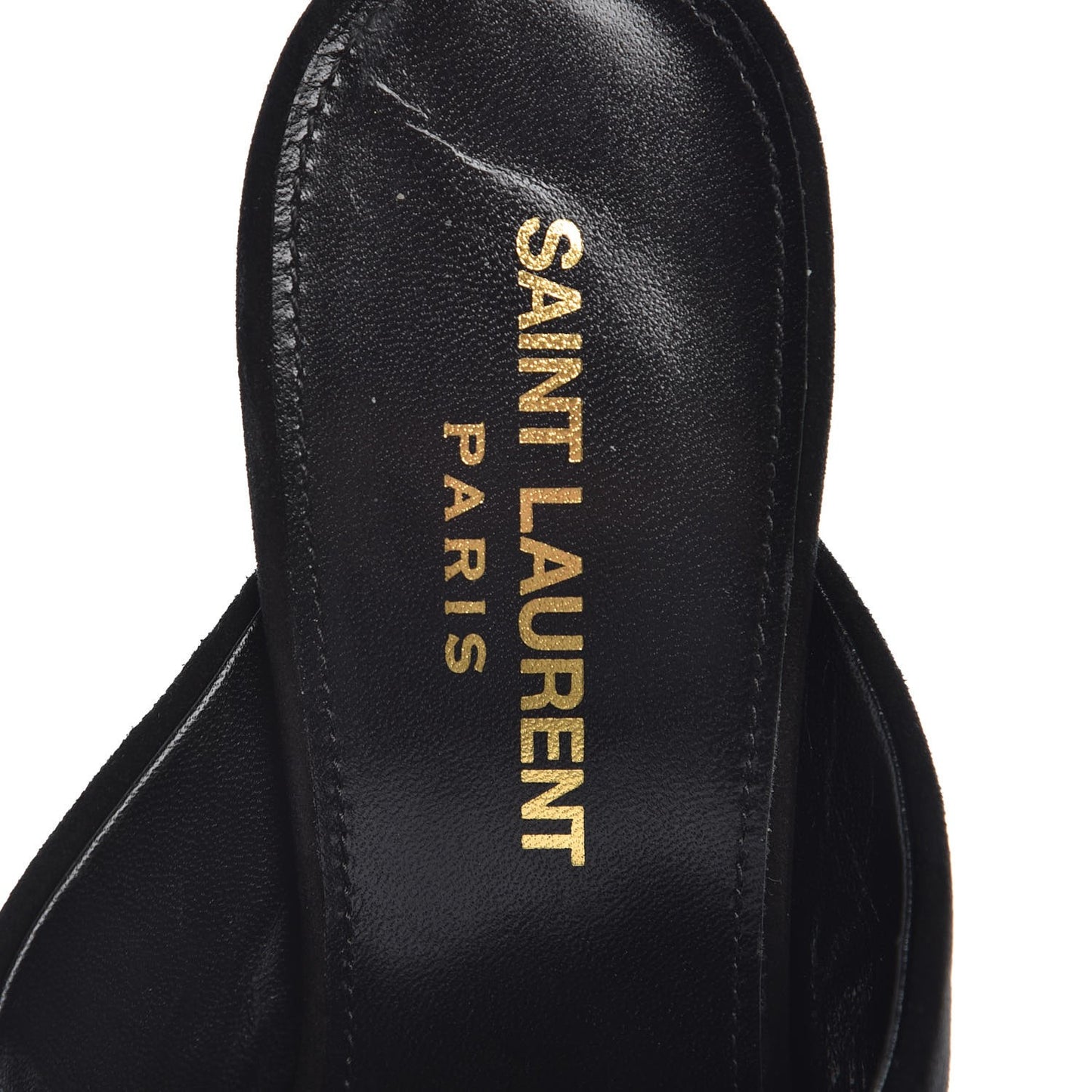 Suede LouLou 70 Mule Sandals 36 Black