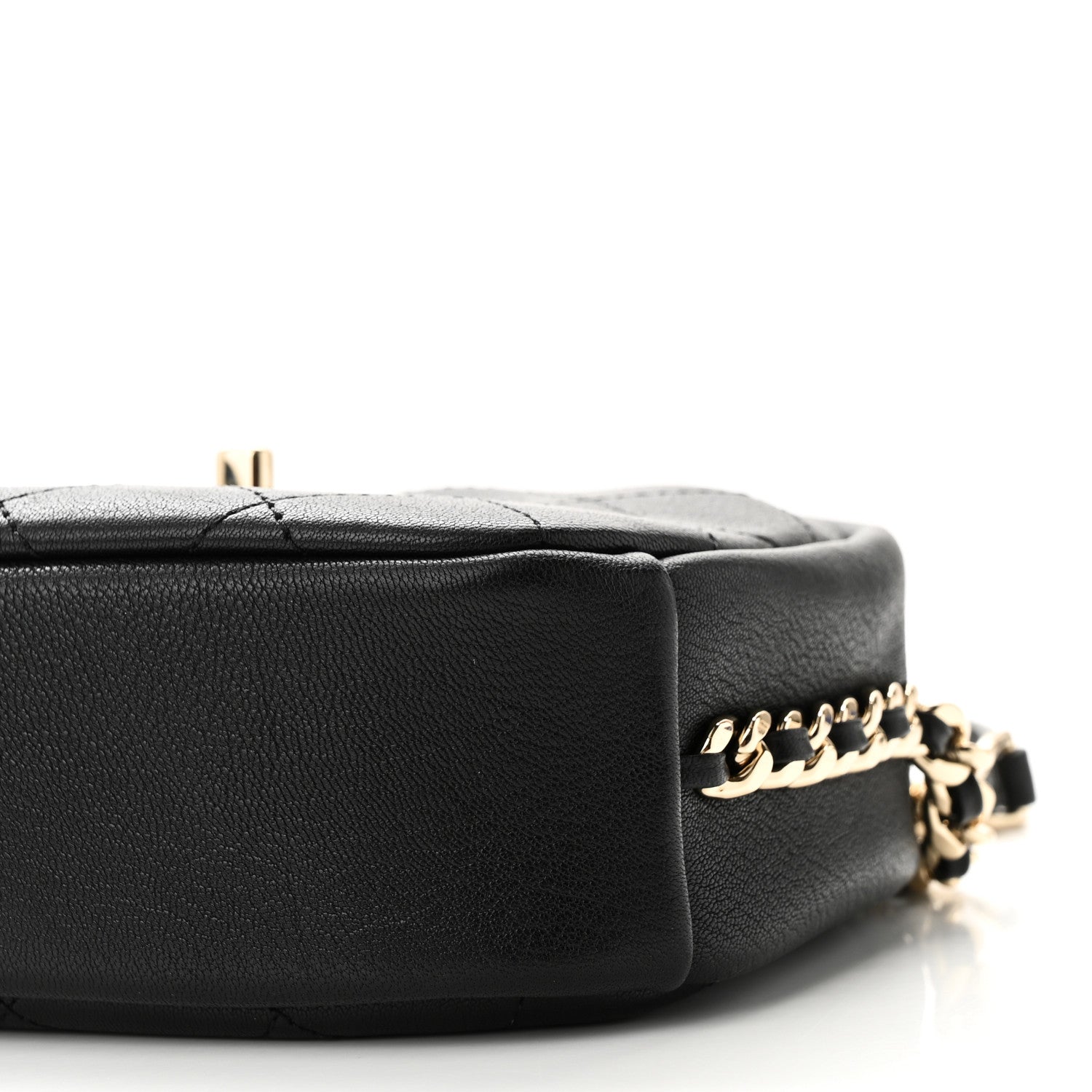 Chanel Goatskin Quilted Small Casual Trip Camera Case Black 10 of 10