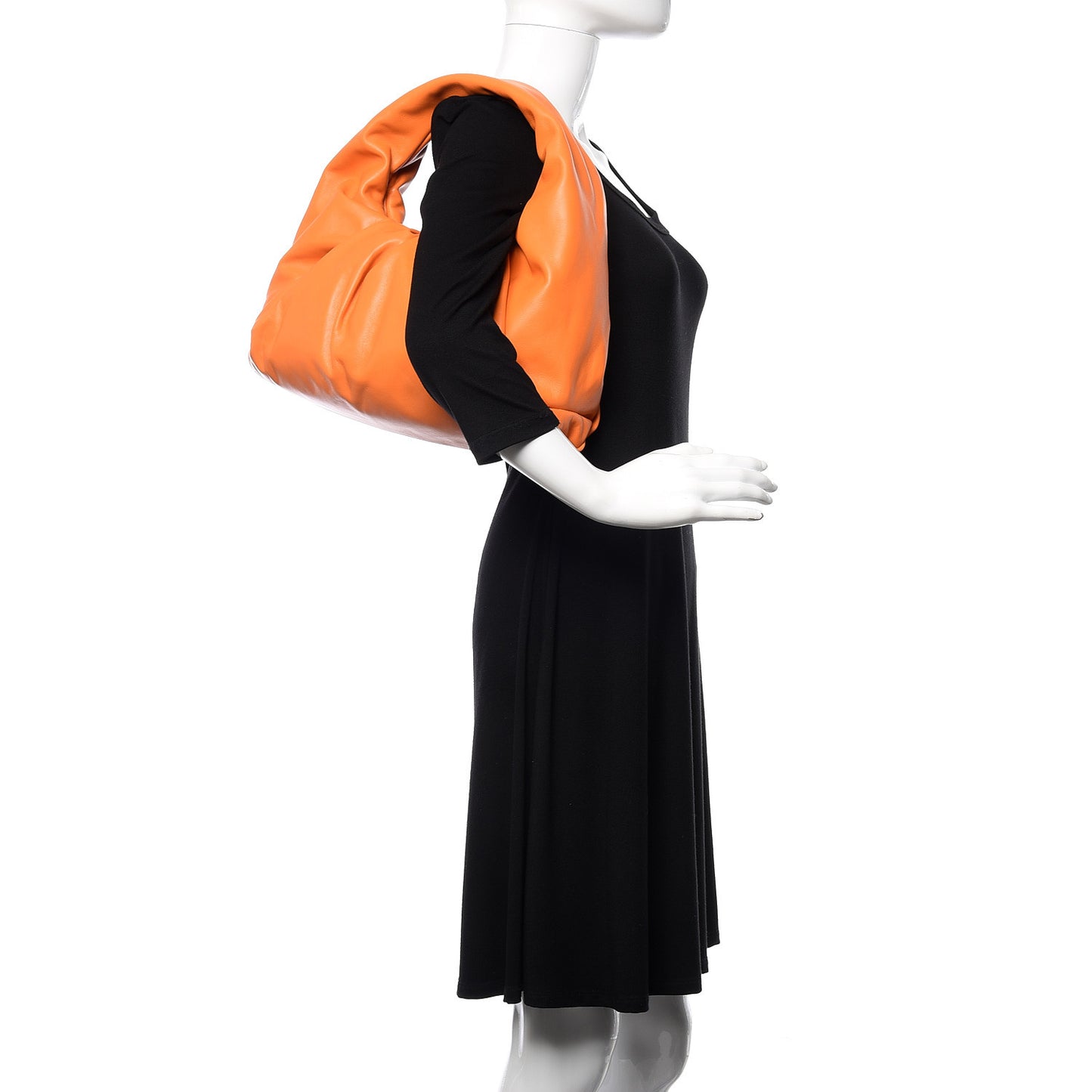 Smooth Butter Calfskin Small The Shoulder Pouch Light Orange