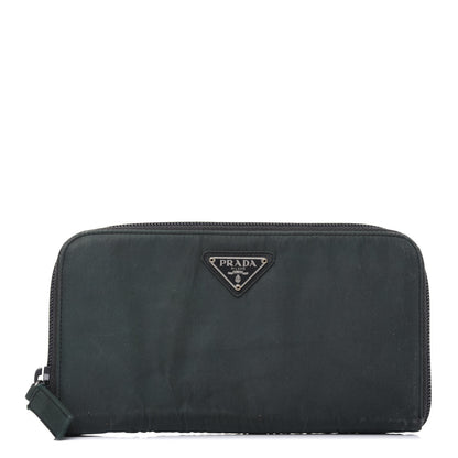 Prada Tessuto Nylon Quilted Zip Around Wallet Black 1 of 23