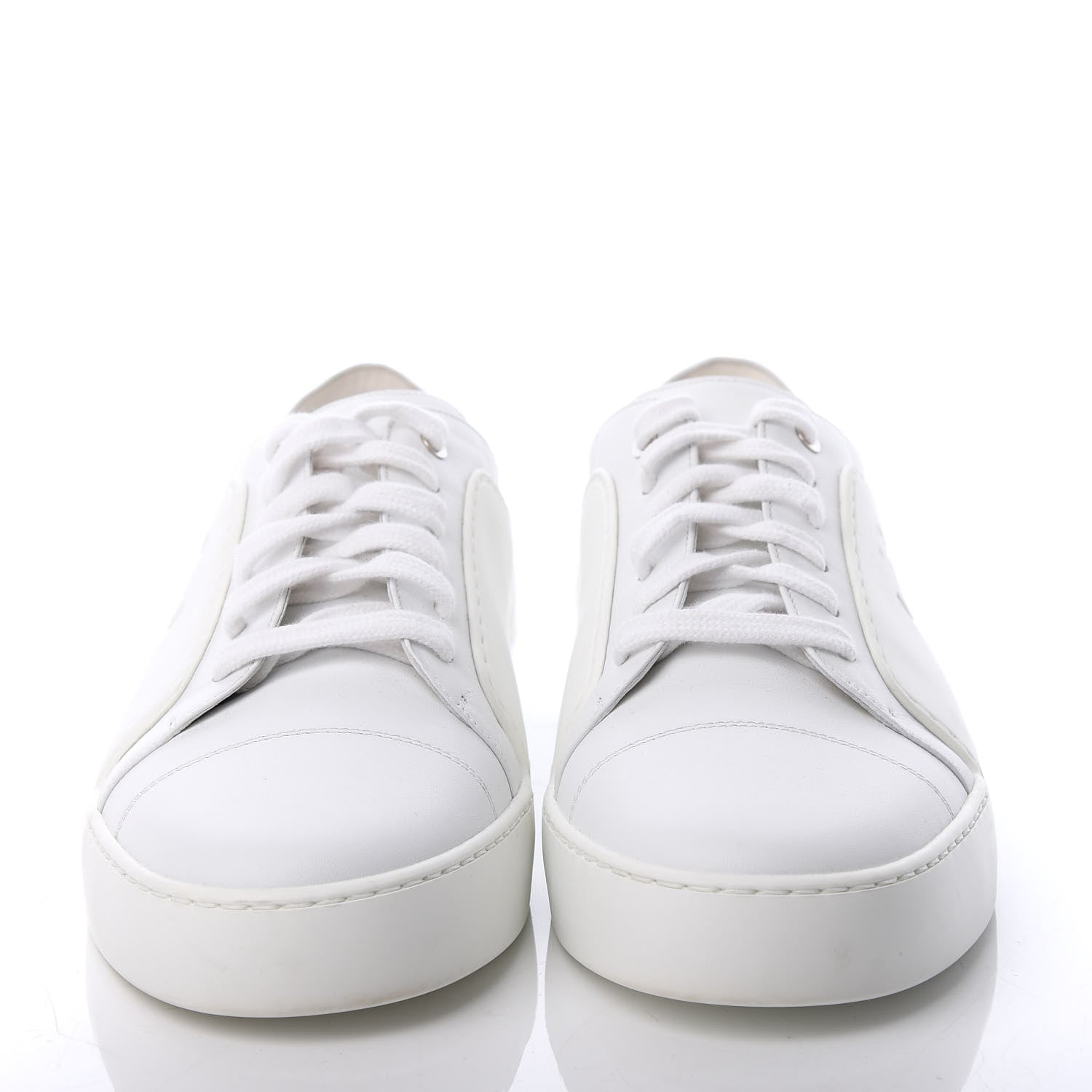 Chanel Calfskin Gum Womens CC Sneakers 41 White 2 of 10