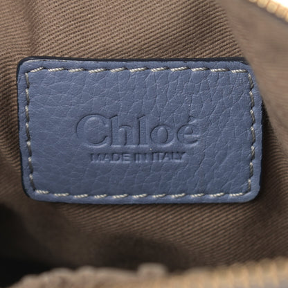 Chloe Calfskin Baby Marcie Satchel Street Blue 5 of 11