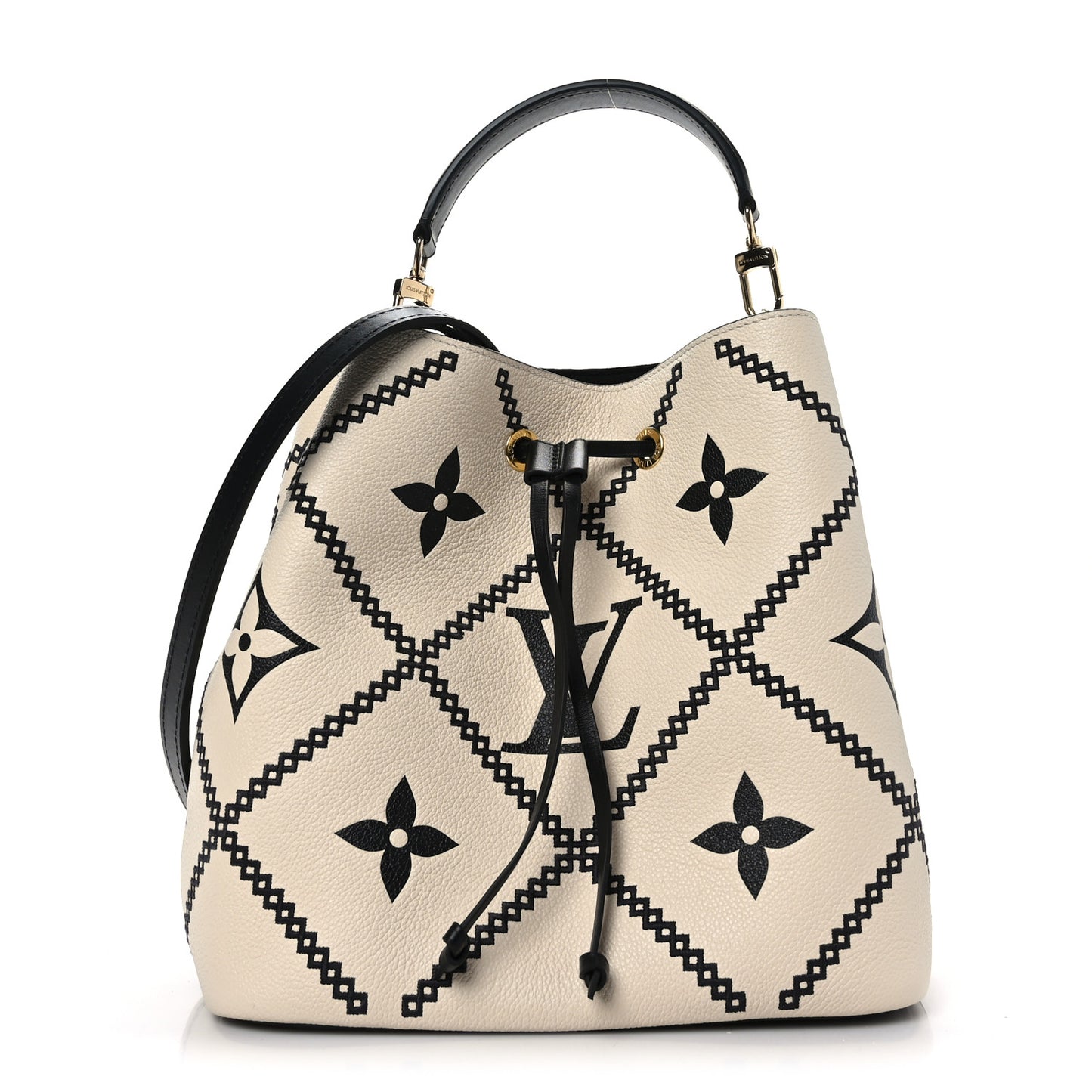 Empreinte Monogram Giant Broderies Neonoe MM Cream Black
