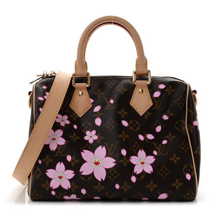 Louis Vuitton LV X TM Monogram Cherry Blossom Speedy Bandouliere 25 Sakura Brown 1 of 11