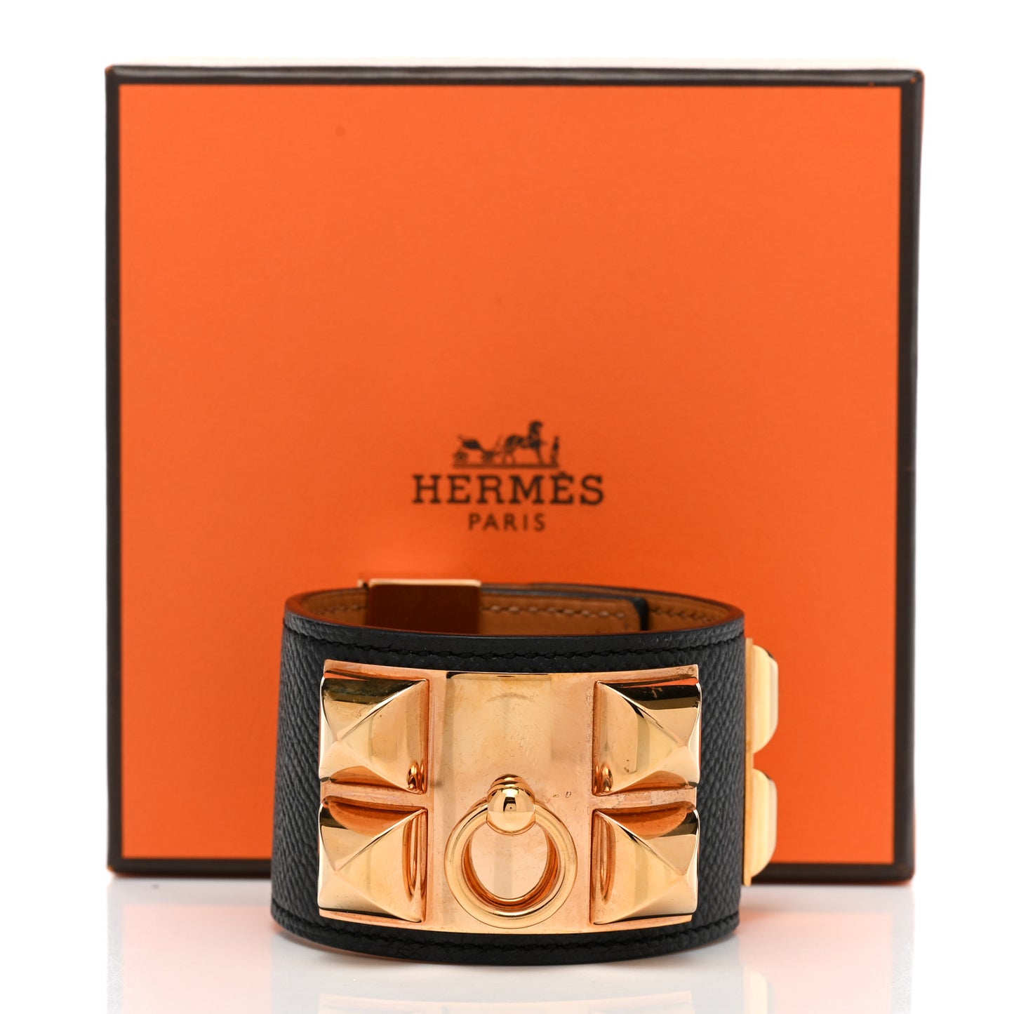 Epsom Collier de Chien CDC Bracelet XS Black