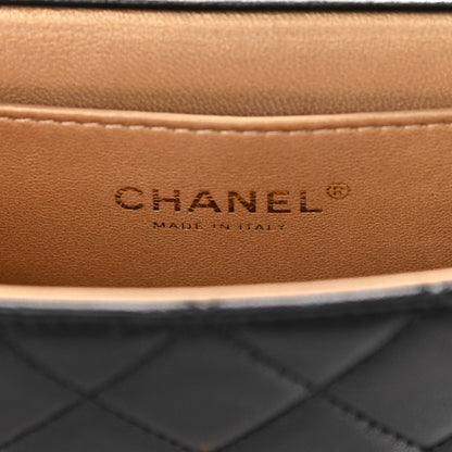 Chanel Goatskin Quilted Chic Pearls Flap Black 5 of 10