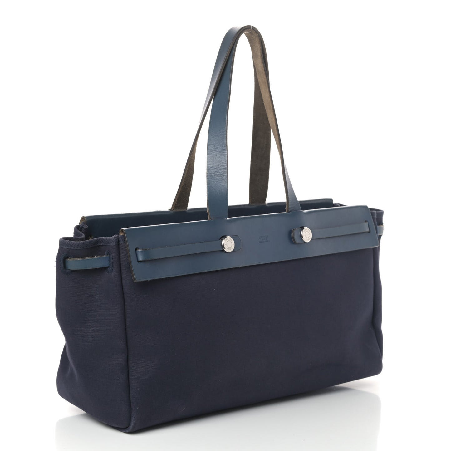 Toile Vache Hunter Herbag Cabas MM Bleu Marine